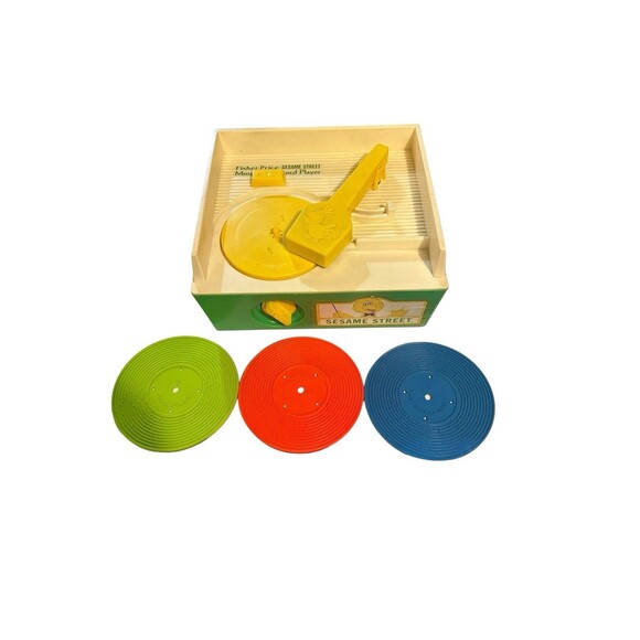 Vintage Fisher Price Sesame Street Music Box Record Player 1984 - Picture 1 of 13